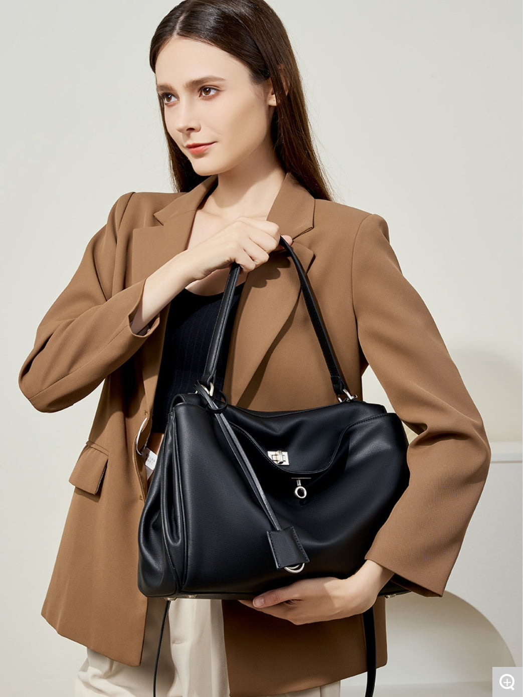 2727 Large Rodeo Lock Tote Bag – Cowhide Leather