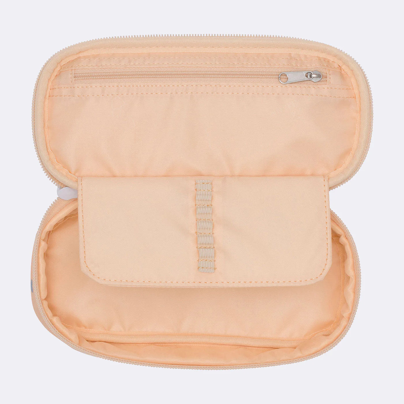 Oval pencil case, Yellow Hearts
