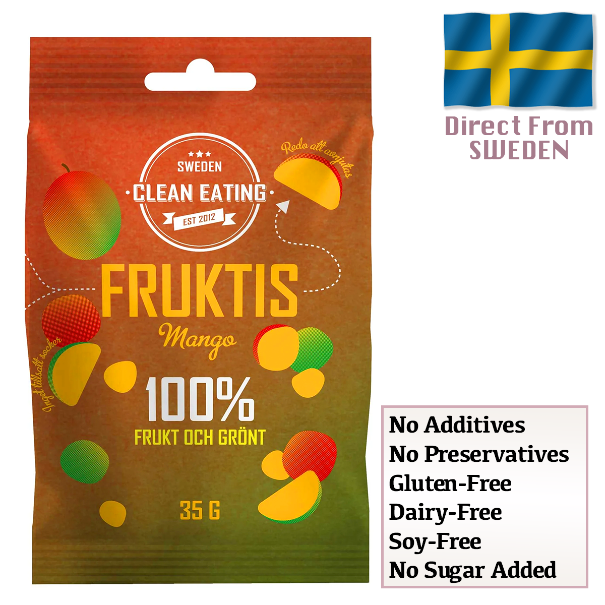 Clean Eating Ice Mango Gummy 35g