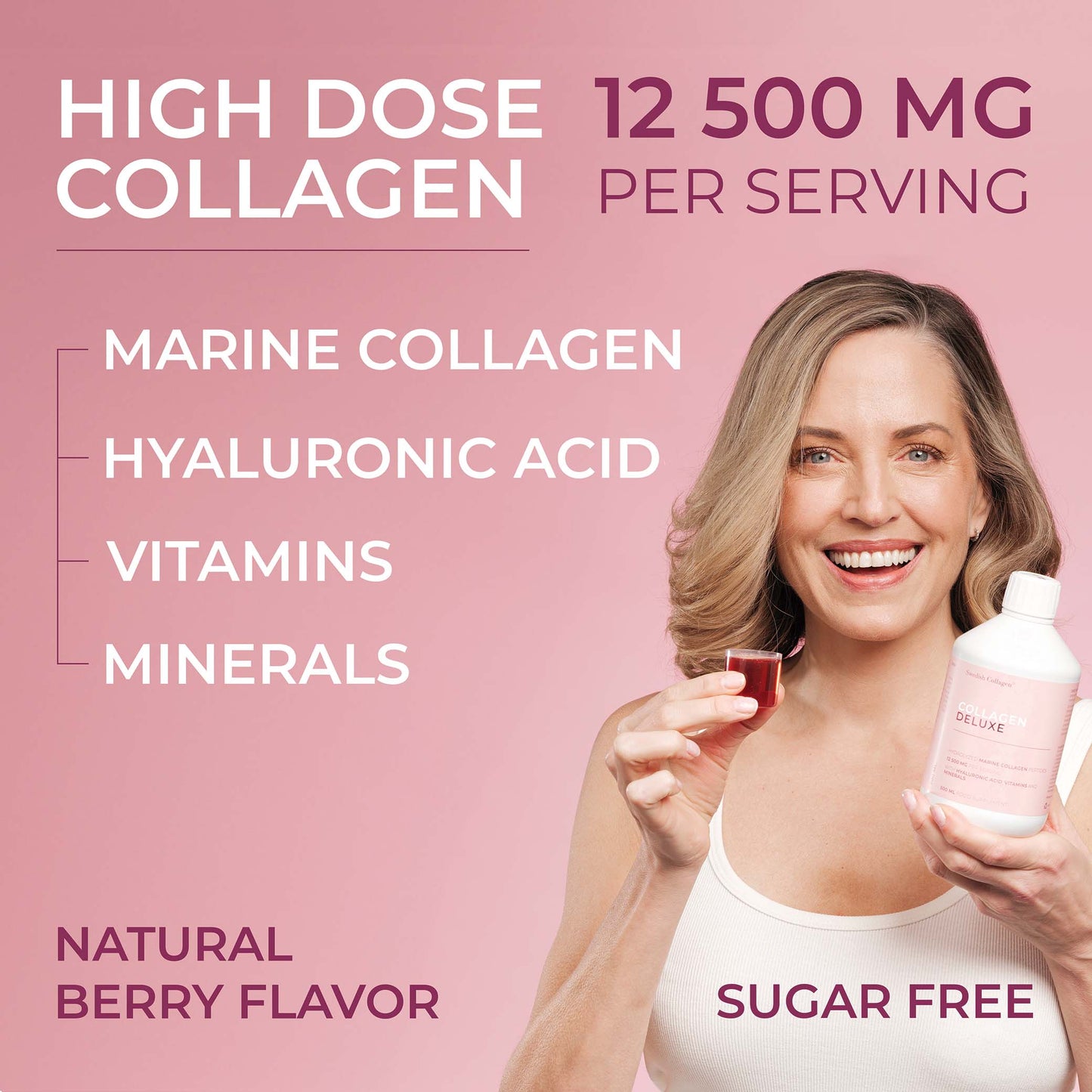 Swedish Collagen Vegan Liquid 500ml (Berries)