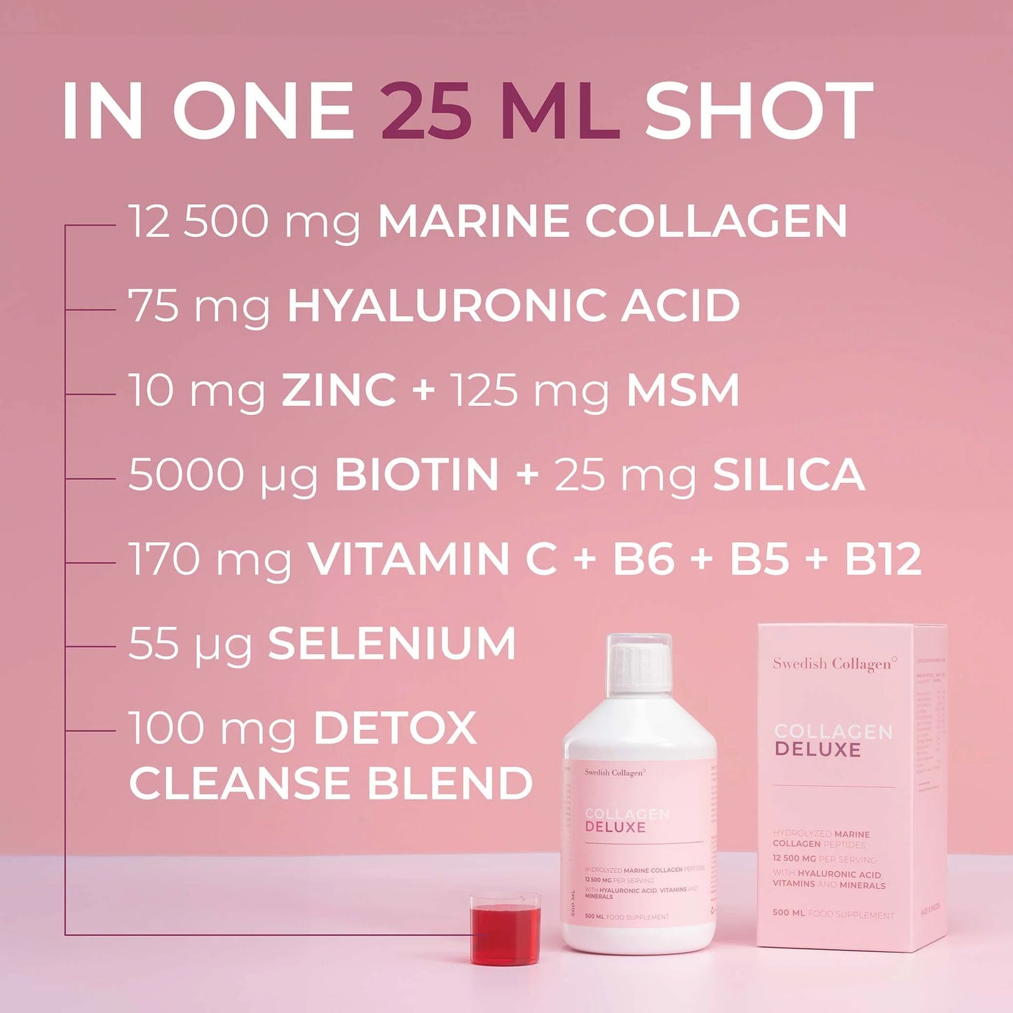 Swedish Collagen Vegan Liquid 500ml (Berries)