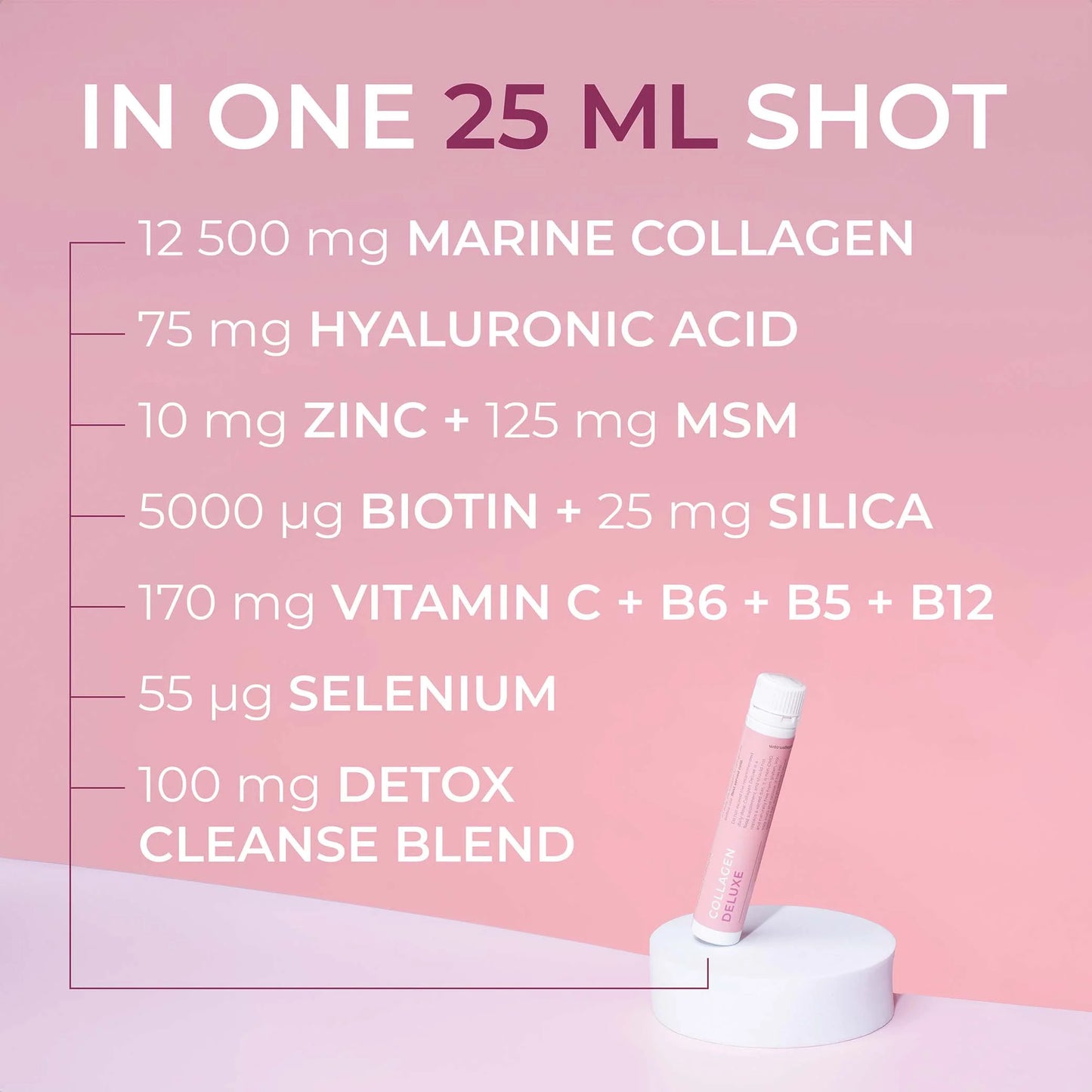 Swedish Collagen Deluxe Shot 25ml x 20 Shots (Berries)