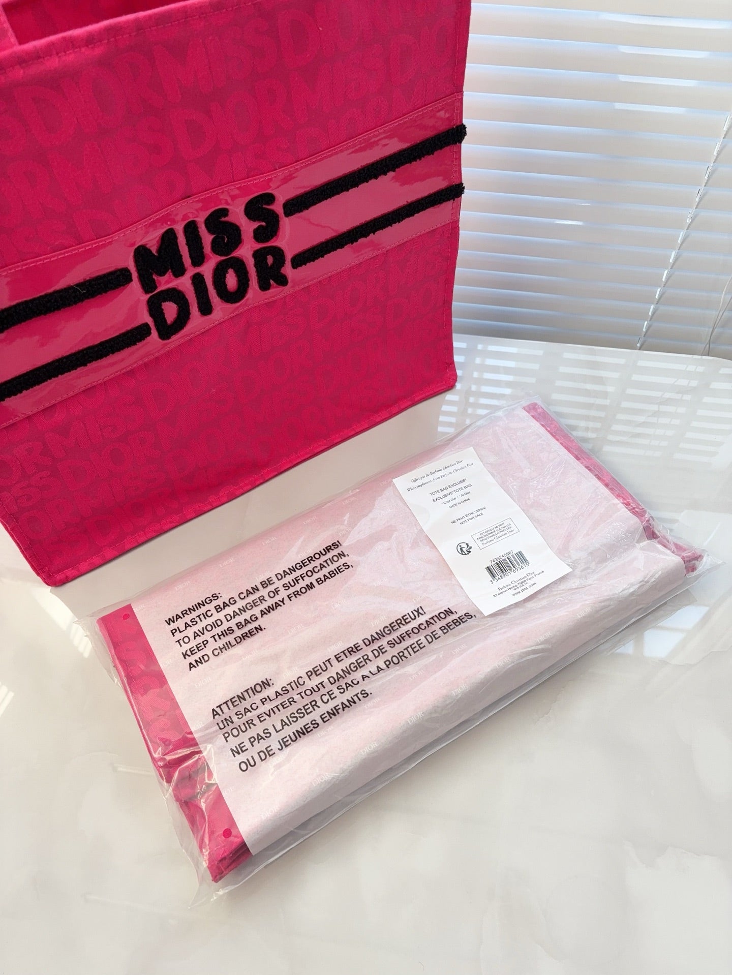 DIOR MissDior Vanity Pink Tote Bag