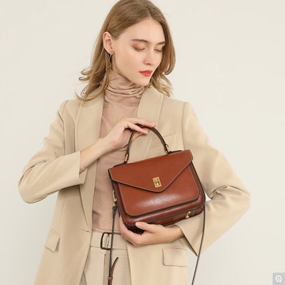 2078 Minimalist Crossbody Bag – Cowhide Leather