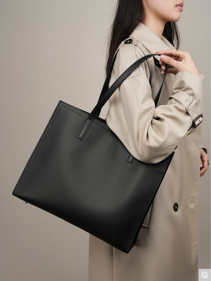 2302 Large-Capacity Tote Bag – Cowhide Leather