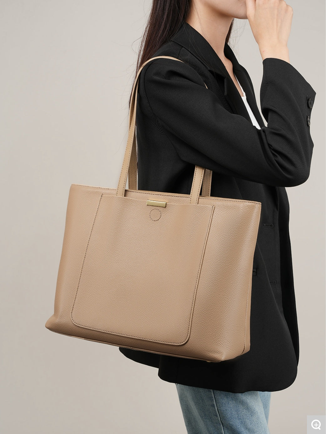 2328 Large-Capacity Tote Bag – Full Grain Cowhide Leather