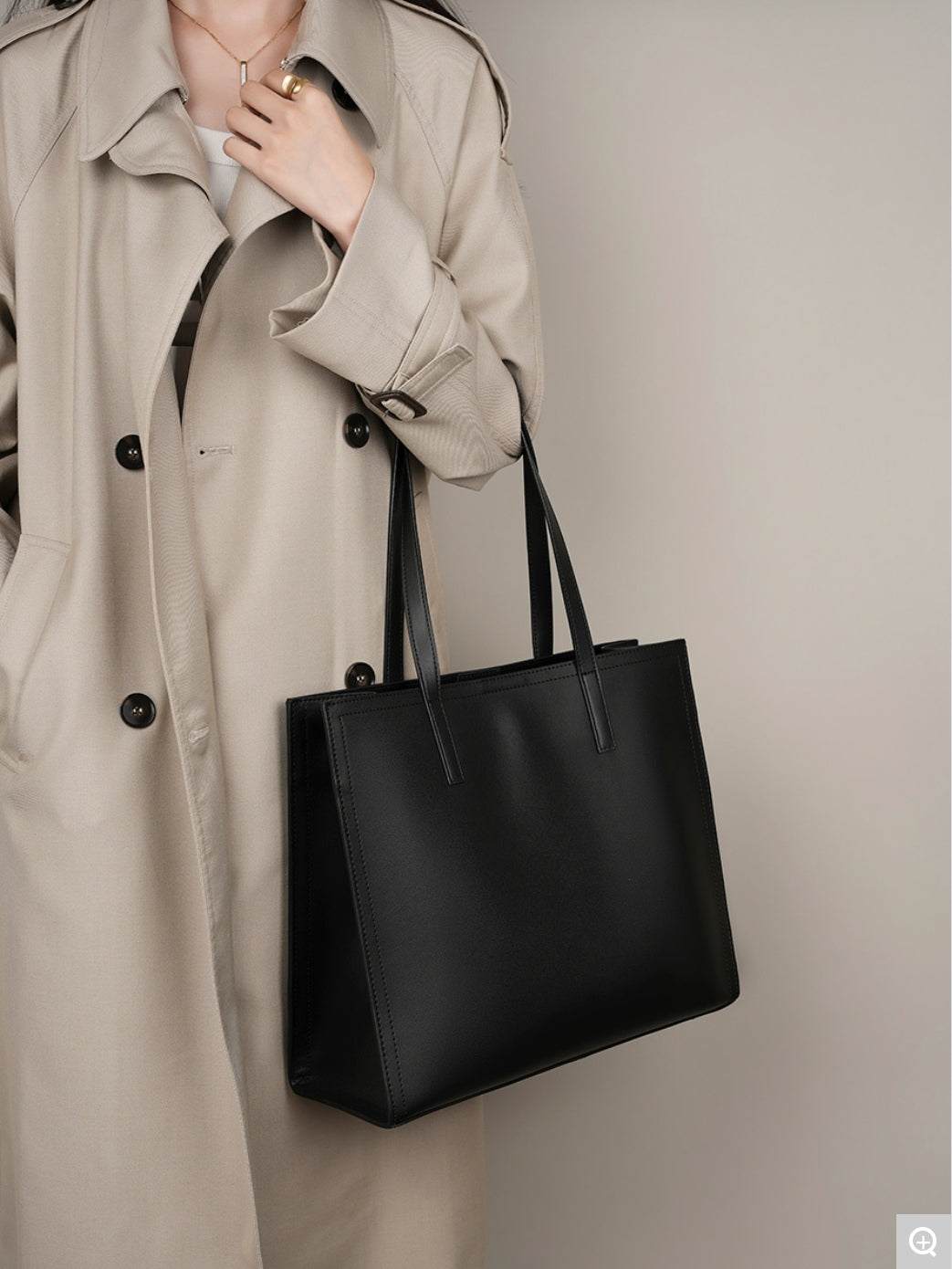 2302 Large-Capacity Tote Bag – Cowhide Leather