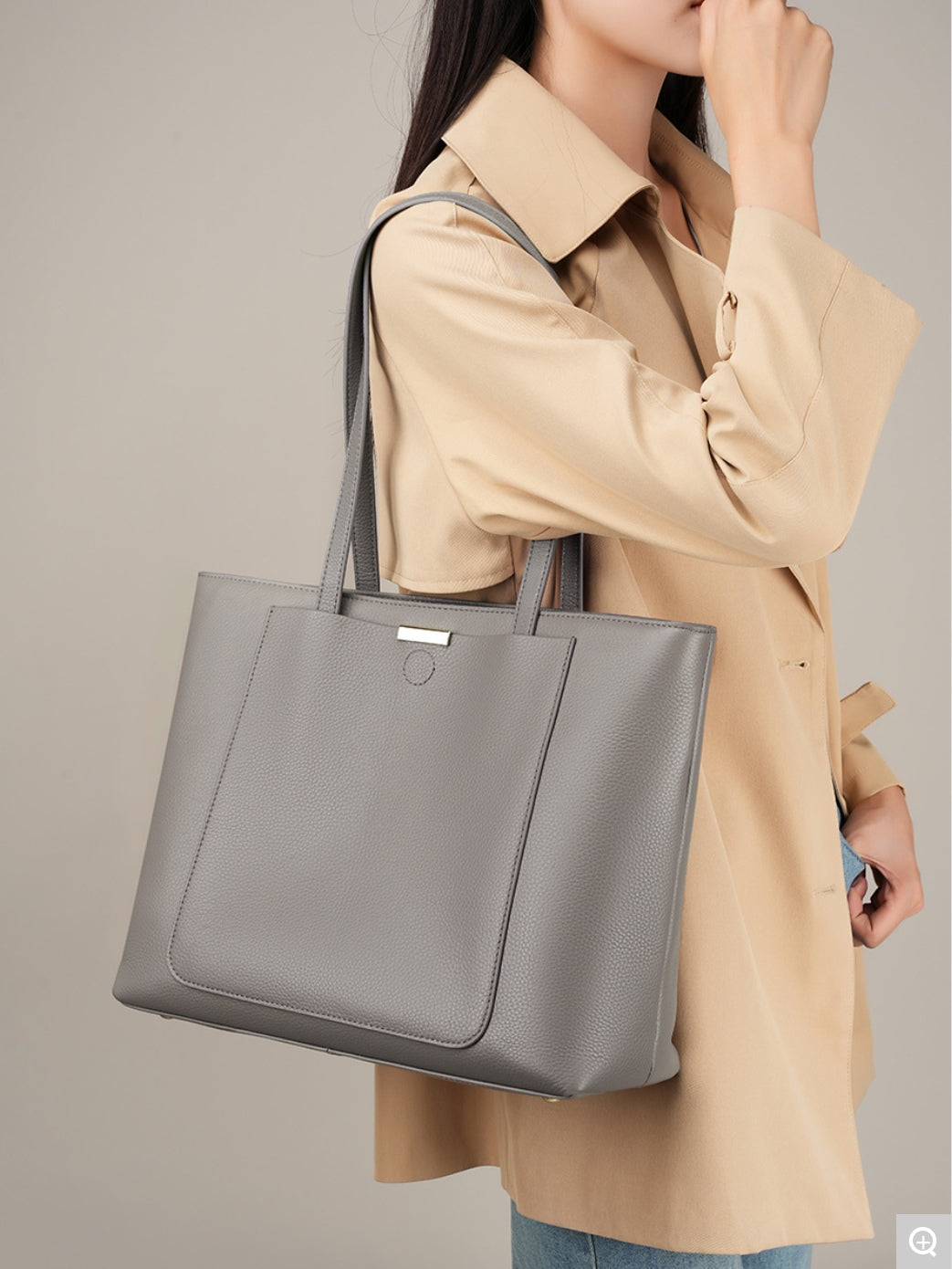 2328 Large-Capacity Tote Bag – Full Grain Cowhide Leather
