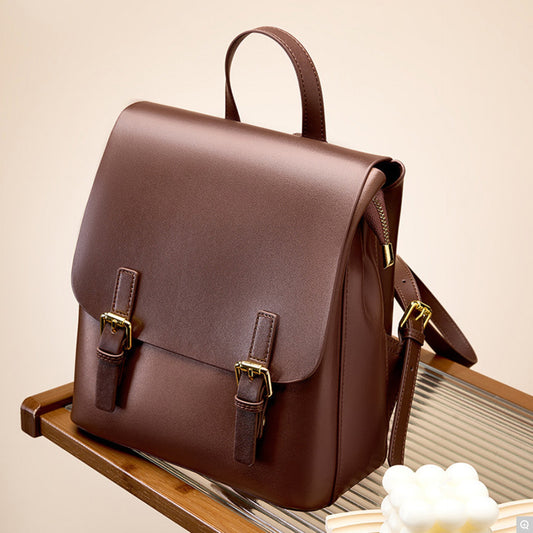2287 Minimalist Large-Capacity Backpack – Cowhide Leather