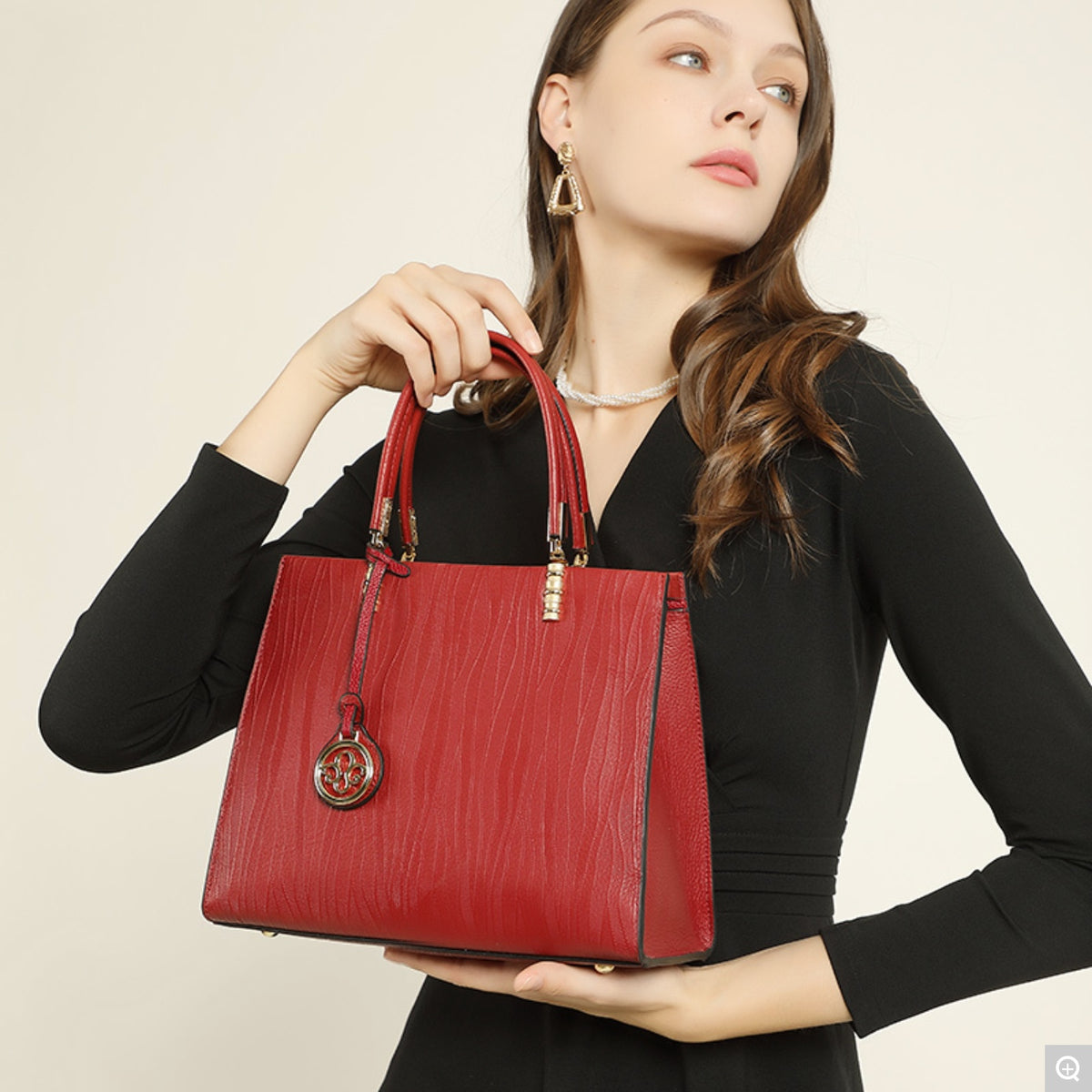 2111 Large-Capacity Handbag – Cowhide Leather
