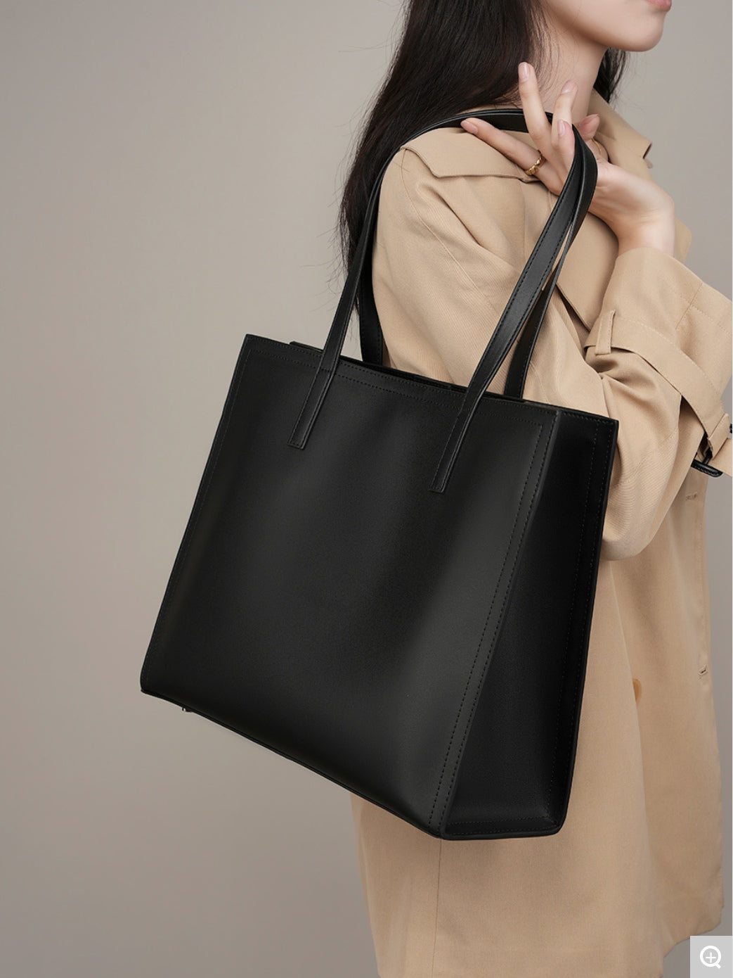 2302 Large-Capacity Tote Bag – Cowhide Leather