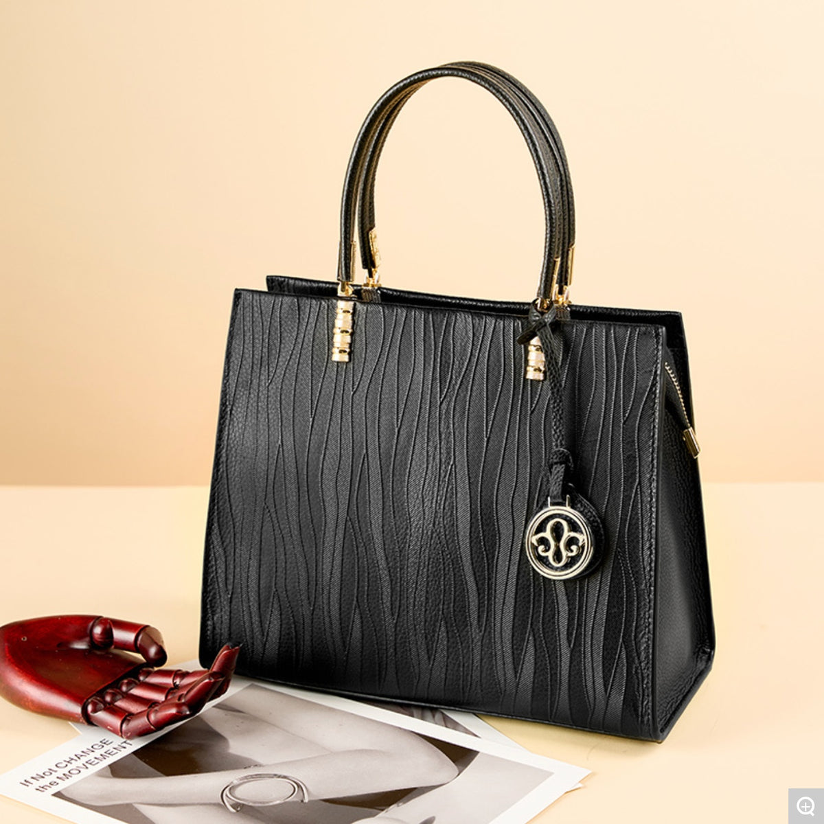 2111 Large-Capacity Handbag – Cowhide Leather