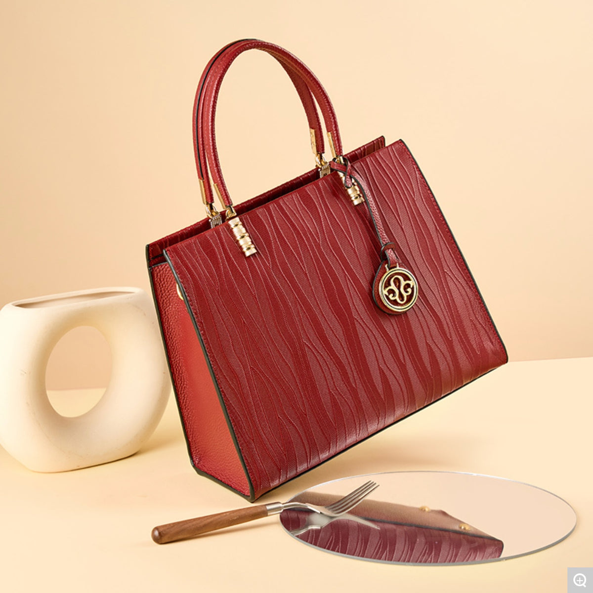 2111 Large-Capacity Handbag – Cowhide Leather