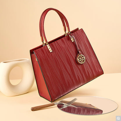 2111 Large-Capacity Handbag – Cowhide Leather