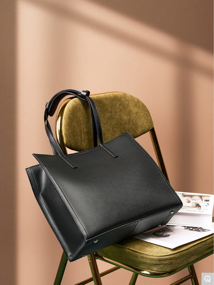 2302 Large-Capacity Tote Bag – Cowhide Leather
