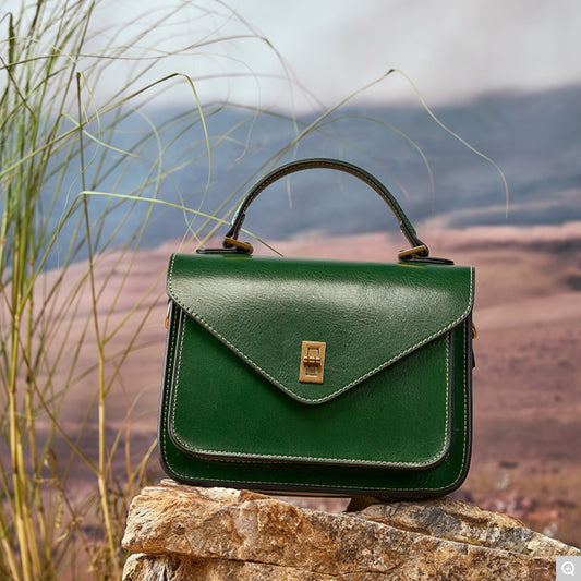 2078 Minimalist Crossbody Bag – Cowhide Leather