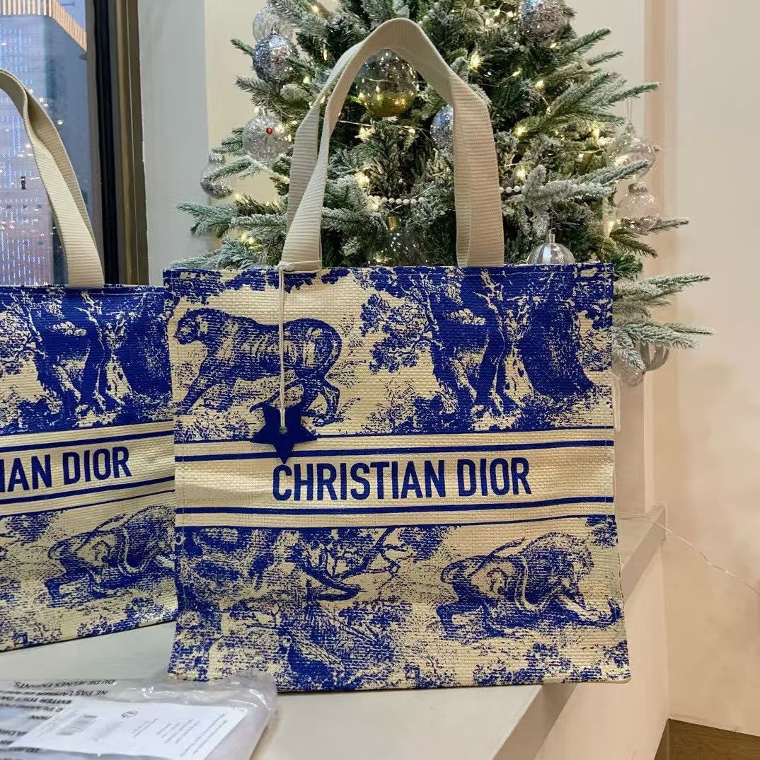 CHRISTIAN DIOR Vanity CarrierToile de Jouy Print