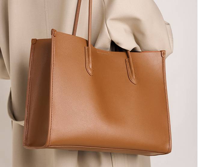 2050 Large-Capacity Tote Bag – Cowhide Leather