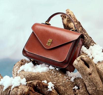 2078 Minimalist Crossbody Bag – Cowhide Leather