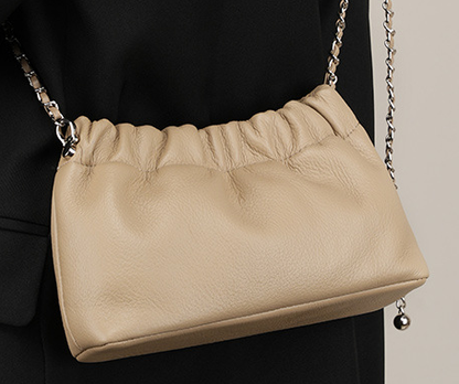2335 Chain Underarm Bag – Full Grain Cowhide Leather