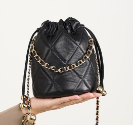 2505 Chain Bucket Bag – Full Grain Cowhide Leather