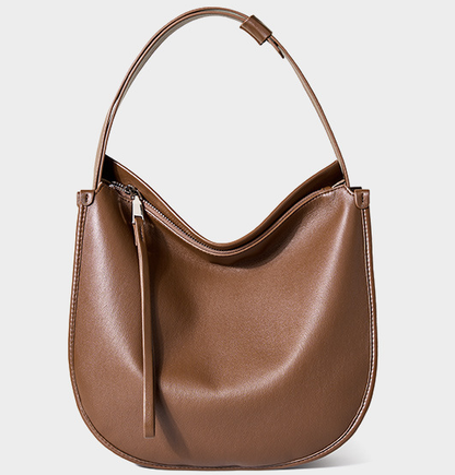 2522 Minimalist Large-Capacity Tote Bag – Cowhide Leather