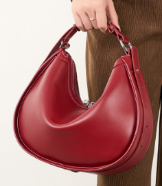 2562 Minimalist Crescent Bag – Cowhide Leather