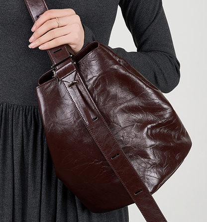 2582 Bucket Bag – Cowhide Leather