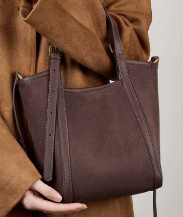 2608 Minimalist Large-Capacity Market Bag – Cowhide Leather
