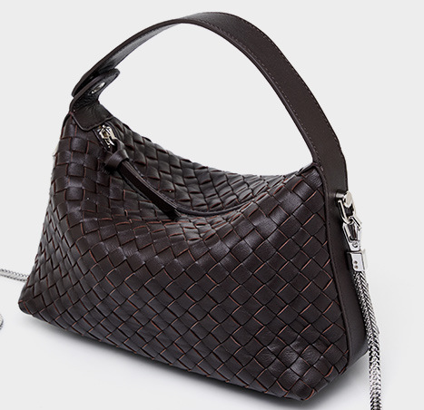 2687 Woven Chain Pillow Bag – Sheepskin Leather
