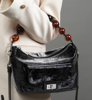 2767 Retro Chain Bag – Full Grain Cowhide Leather