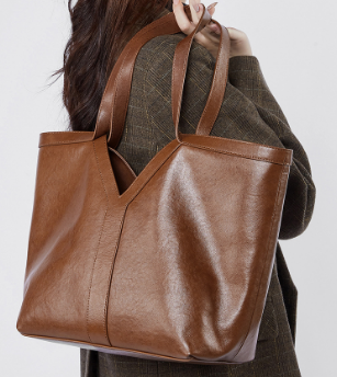 2870 Large-Capacity Tote Bag – Full Grain Cowhide Leather