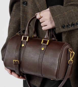 2893 Retro Boston Bag – Full Grain Cowhide Leather