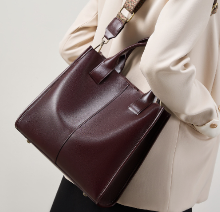 2925 Retro Large-Capacity Bucket Bag – Full Grain Cowhide Leather