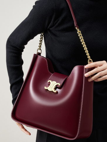 2927 Retro Chain Bucket Bag – Cowhide Leather
