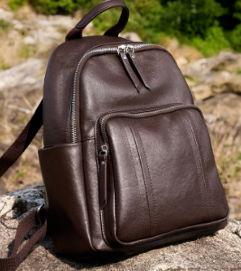 3020 Large-Capacity Backpack – Cowhide Leather