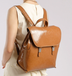 3161 Large-Capacity Backpack – Full Grain Cowhide Leather