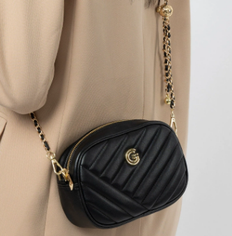 3165 Quilted Chain Mini Box Bag – Cowhide Leather