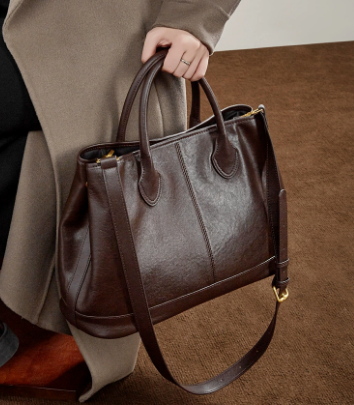 3278 Large-Capacity Tote Bag – Full Grain Cowhide Leather