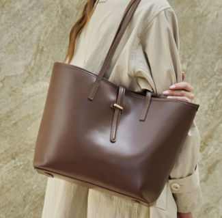 3325 Minimalist Large-Capacity Tote Bag – Cowhide Leather