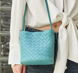 3367 Woven Crossbody Bag – Full Grain Sheepskin Leather
