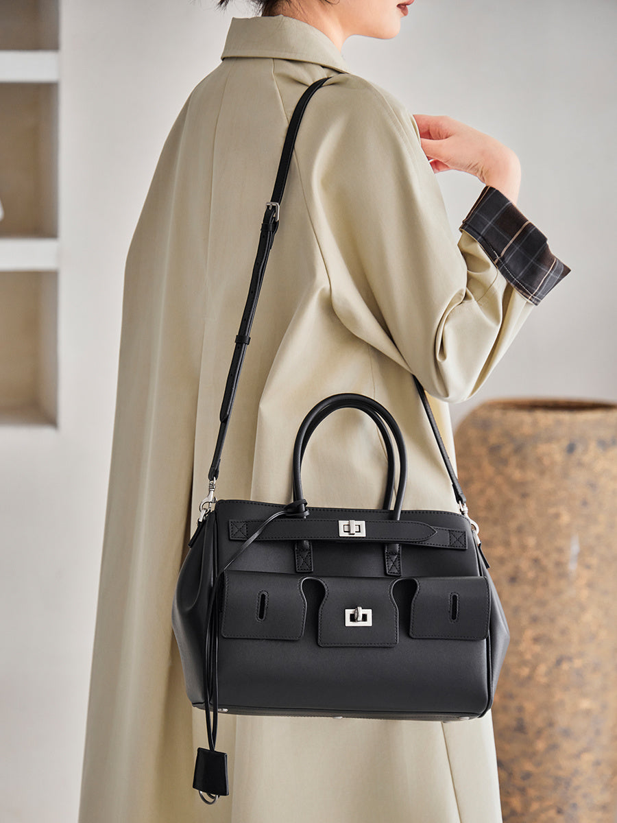 3337 Tote Bag – Split Cowhide Leather