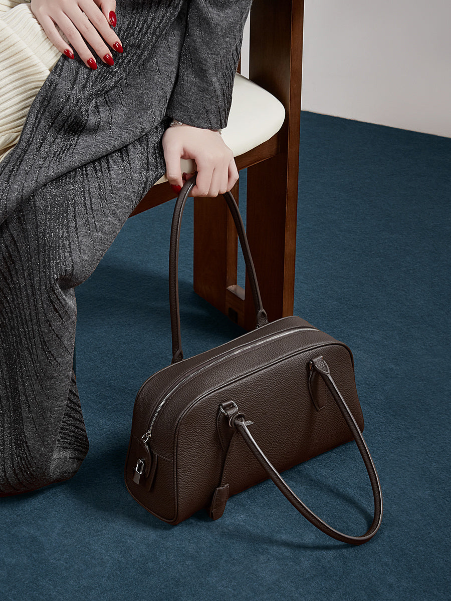 3308 Minimalist Bowling Bag – Full Grain Cowhide Leather
