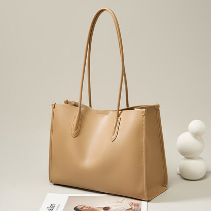 2050 Large-Capacity Tote Bag – Cowhide Leather