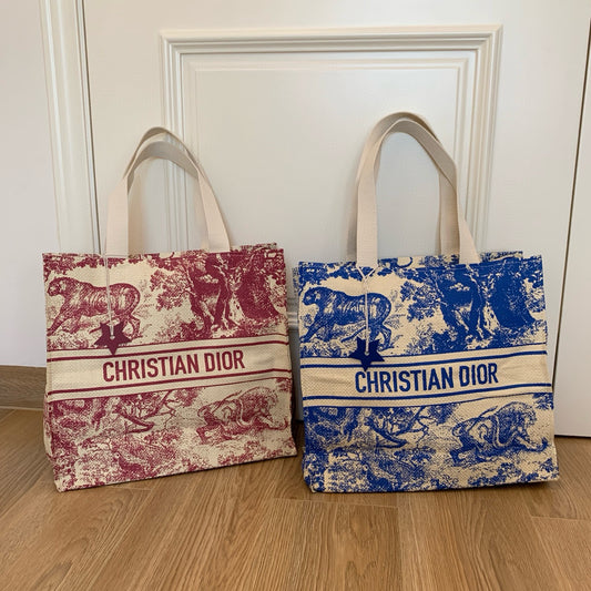 CHRISTIAN DIOR Vanity CarrierToile de Jouy Print