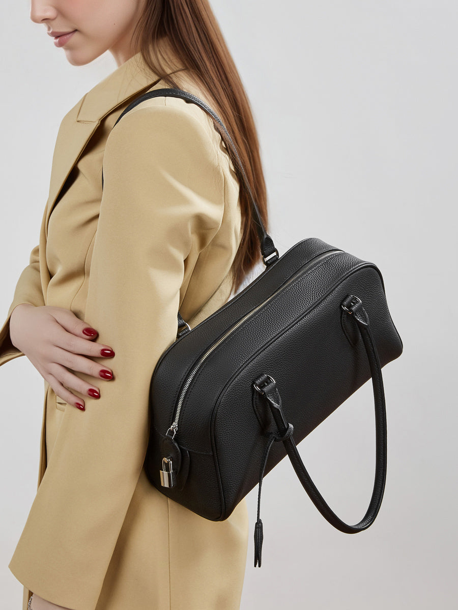 3308 Minimalist Bowling Bag – Full Grain Cowhide Leather