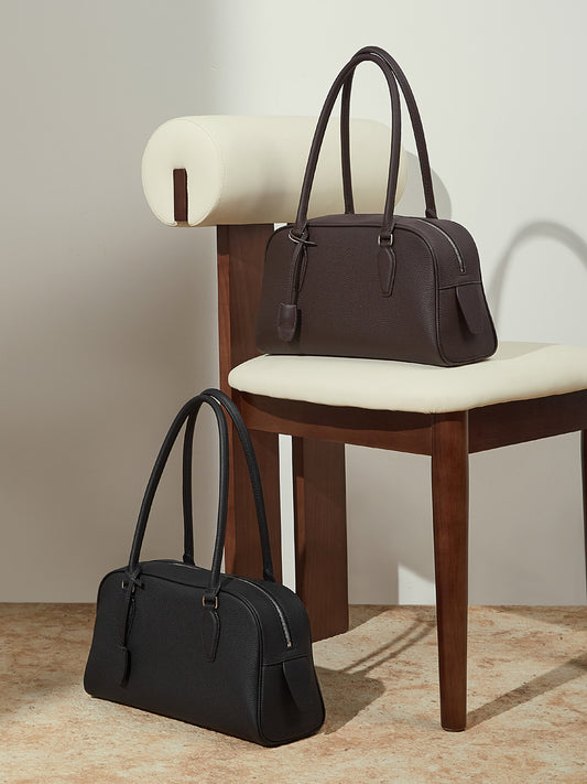 3308 Minimalist Bowling Bag – Full Grain Cowhide Leather