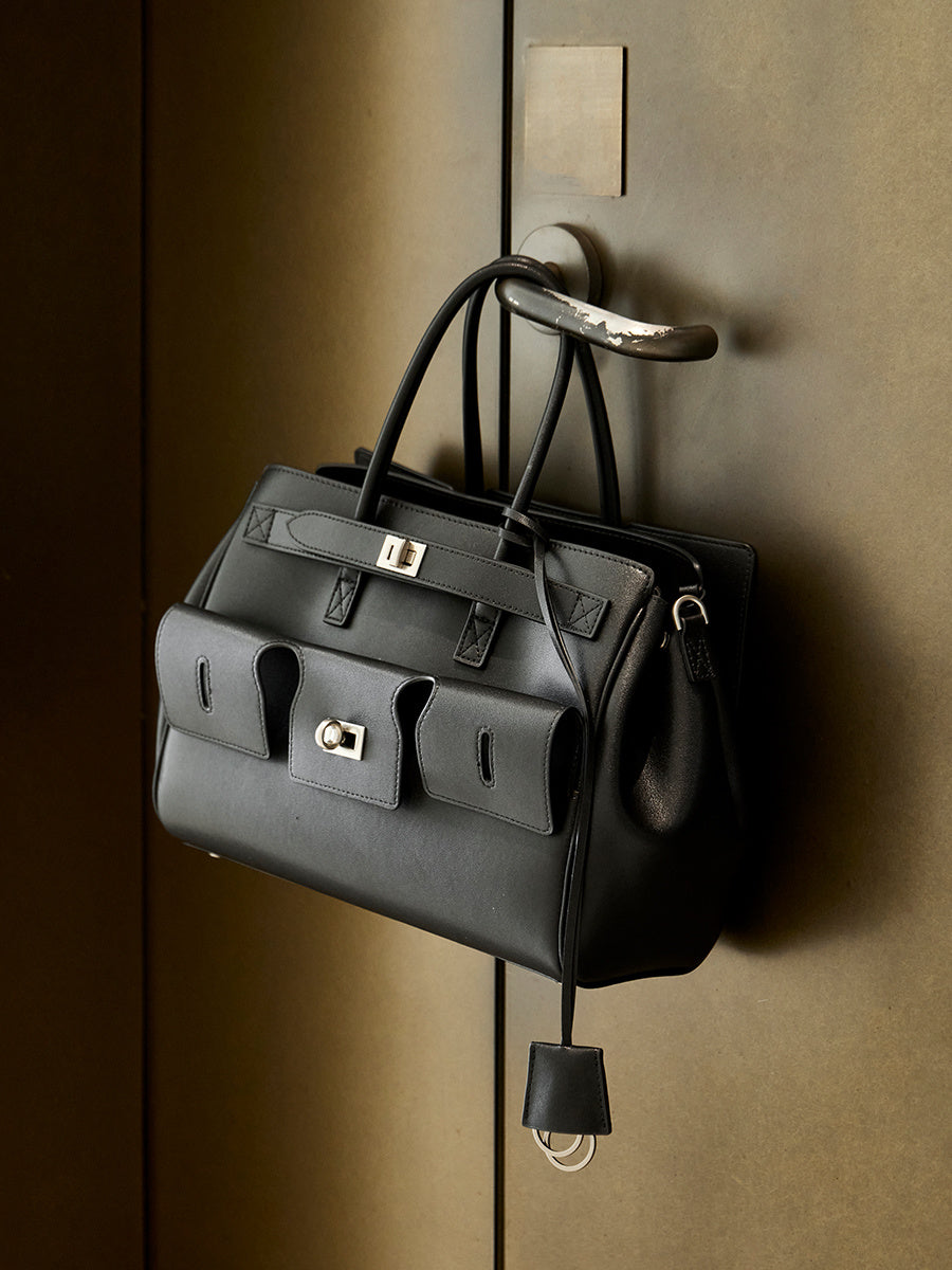 3337 Tote Bag – Split Cowhide Leather