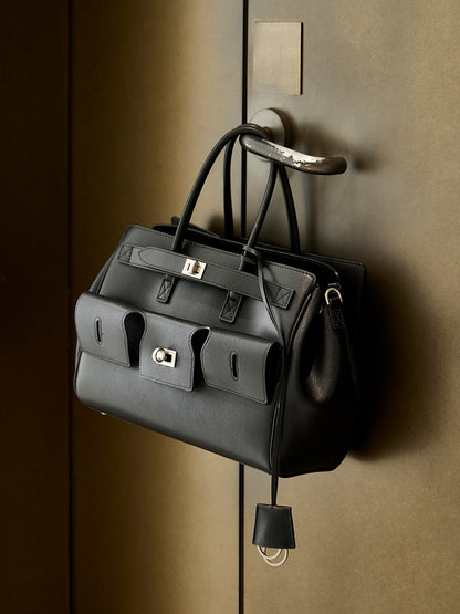 3337 Tote Bag – Split Cowhide Leather