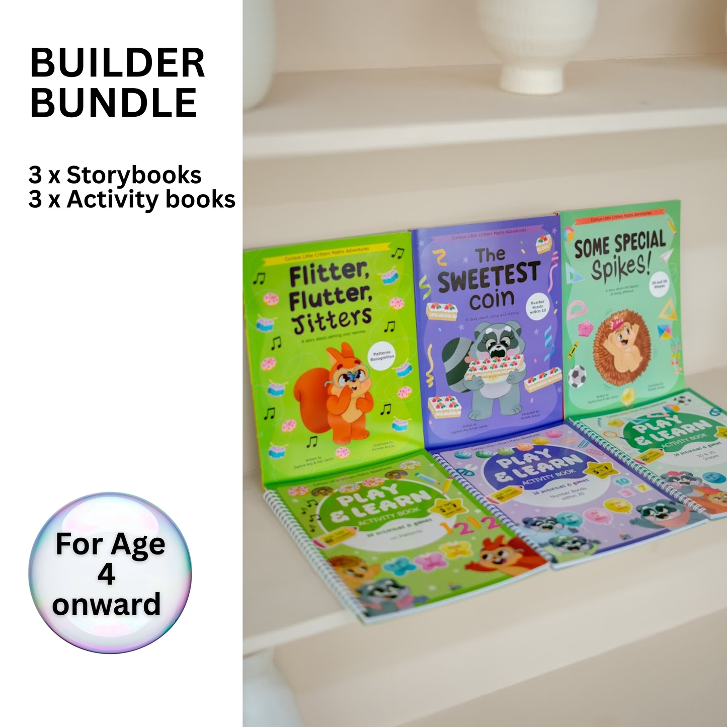 CURIOUS BUILDERS BUNDLE (6 BOOKS) [4Years On]